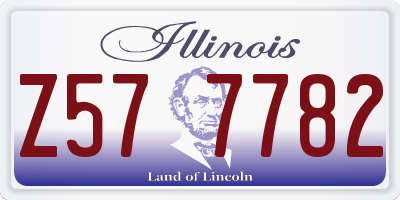IL license plate Z577782