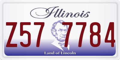IL license plate Z577784