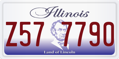 IL license plate Z577790
