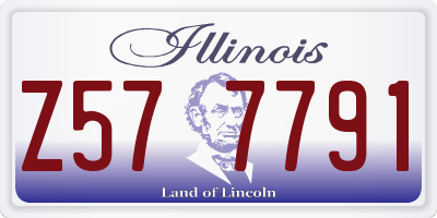 IL license plate Z577791