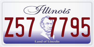IL license plate Z577795