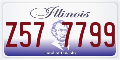 IL license plate Z577799