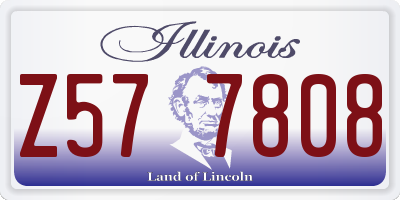 IL license plate Z577808