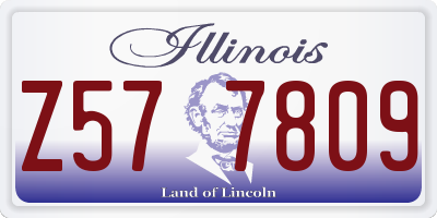 IL license plate Z577809