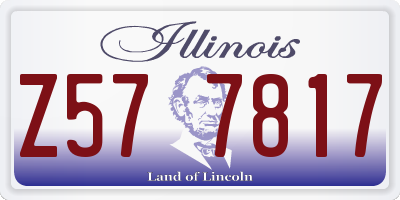 IL license plate Z577817