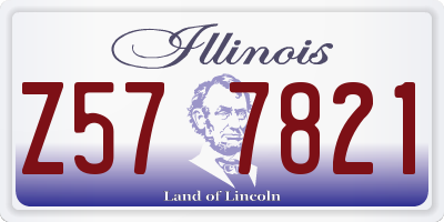IL license plate Z577821