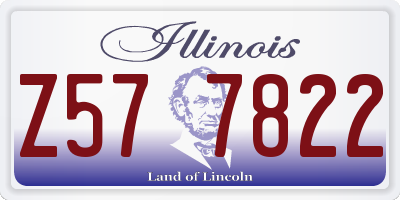 IL license plate Z577822
