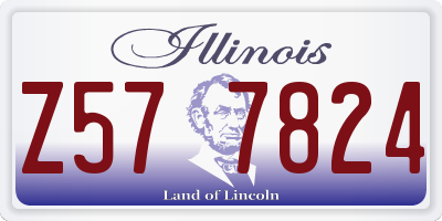 IL license plate Z577824