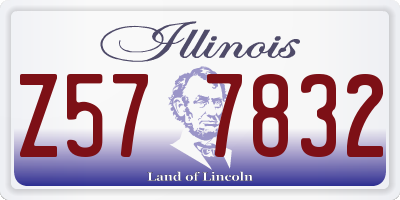 IL license plate Z577832