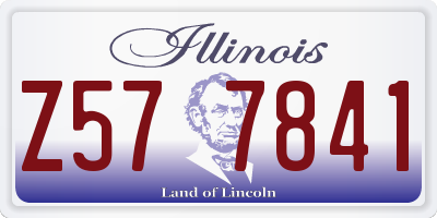 IL license plate Z577841