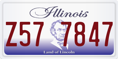 IL license plate Z577847