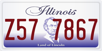 IL license plate Z577867