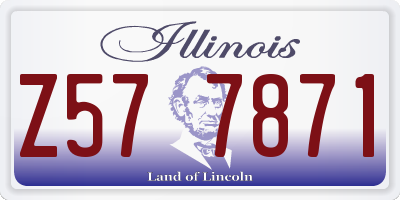IL license plate Z577871
