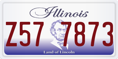 IL license plate Z577873