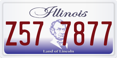 IL license plate Z577877