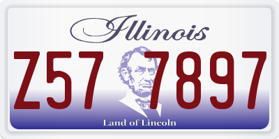 IL license plate Z577897