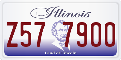IL license plate Z577900
