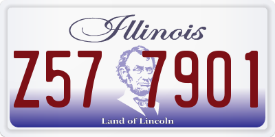 IL license plate Z577901