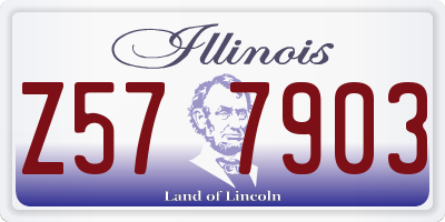 IL license plate Z577903