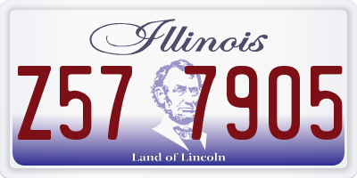IL license plate Z577905