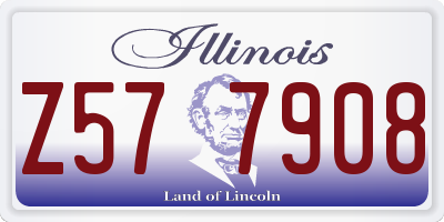 IL license plate Z577908