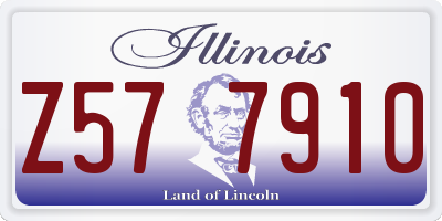IL license plate Z577910