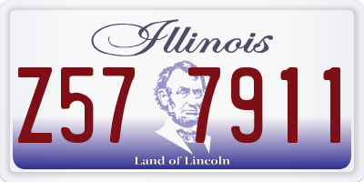 IL license plate Z577911