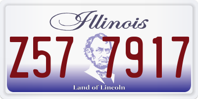 IL license plate Z577917
