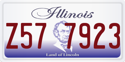 IL license plate Z577923