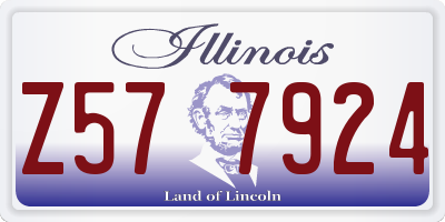 IL license plate Z577924