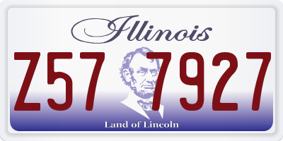 IL license plate Z577927