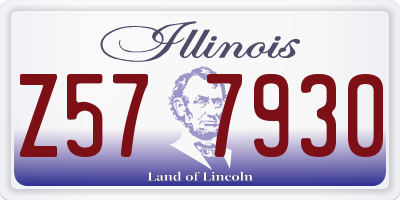 IL license plate Z577930