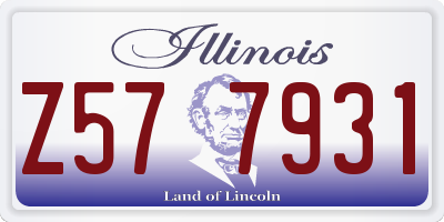 IL license plate Z577931