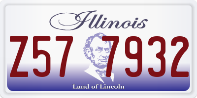 IL license plate Z577932