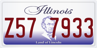 IL license plate Z577933