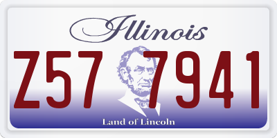 IL license plate Z577941