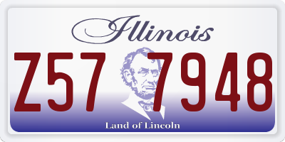 IL license plate Z577948