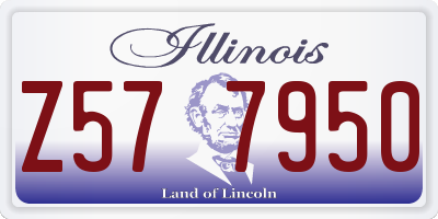 IL license plate Z577950