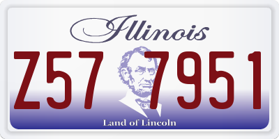IL license plate Z577951