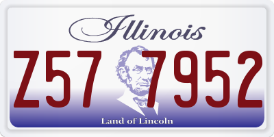IL license plate Z577952