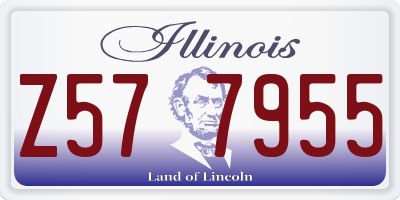 IL license plate Z577955