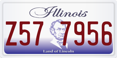 IL license plate Z577956