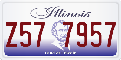 IL license plate Z577957