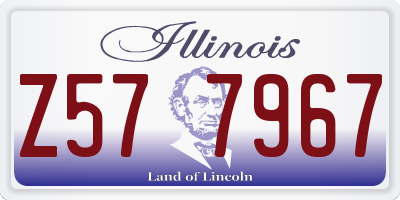 IL license plate Z577967