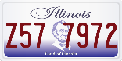 IL license plate Z577972
