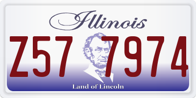 IL license plate Z577974