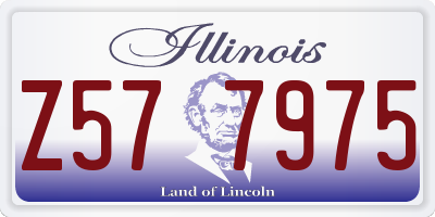 IL license plate Z577975