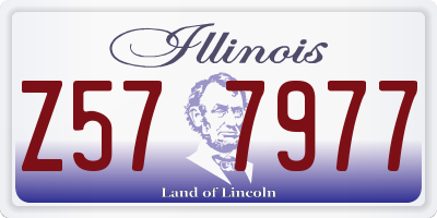IL license plate Z577977