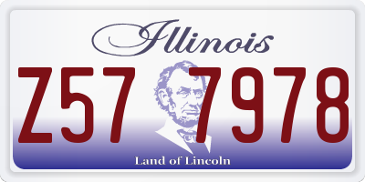IL license plate Z577978