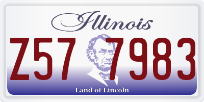 IL license plate Z577983